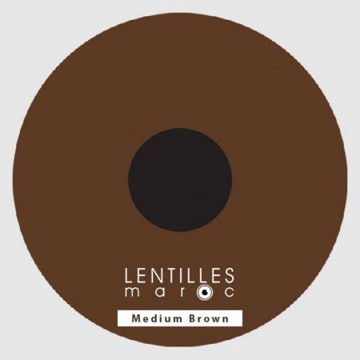 Lentilles Prothetiques Medium Brown