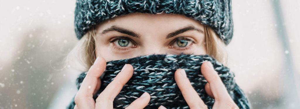 lentilles de contact en hiver