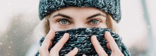 lentilles de contact en hiver