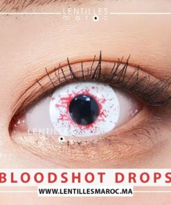 Lentilles Halloween - Bloodshot Drops