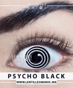 Lentilles Halloween - Psycho Black